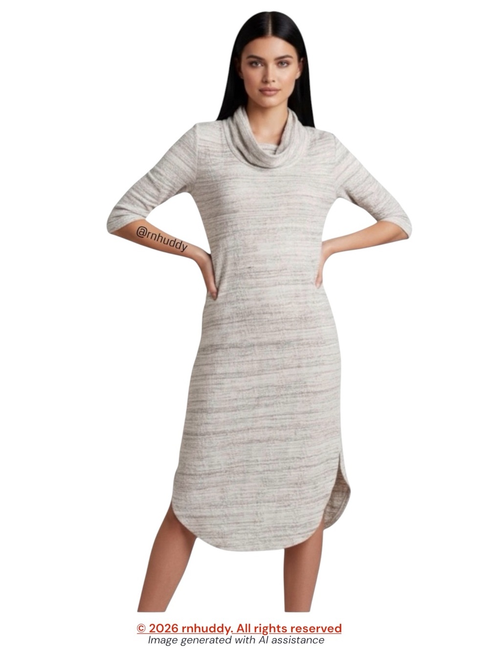 NWT Anthropologie Saturday Sunday XS cowl neck midi dress